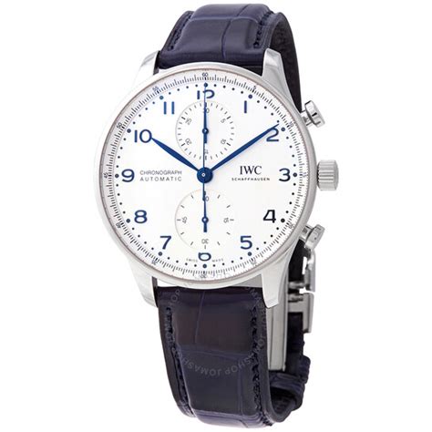 iwc iw371605|pre owned iwc portuguese chronograph.